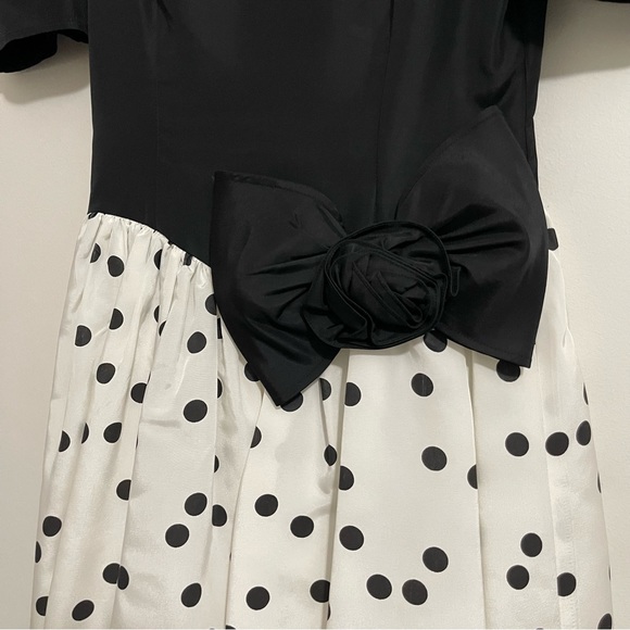 Gunne Sax Jessica McClintock Vintage Polka Dot Dress NWT Deadstock Size 4 - Picture 4 of 15